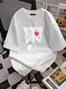 Skeleton Pregnancy Announcement XRay Halloween Womens Moms T-Shirt Versatile Unisex Top For Everyday Wear Casual Fashion Slightly Stretched Comfortable Breathable Summer Women Top Graphic Tees Soft Print Round Neck Short Sleeve Graphic Stylish_viptrois.com