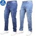 Men's Slim Fit Elastic Skinny Jeans Solid Color Style With Side Pockets New Version Hot Selling_viptrois.com