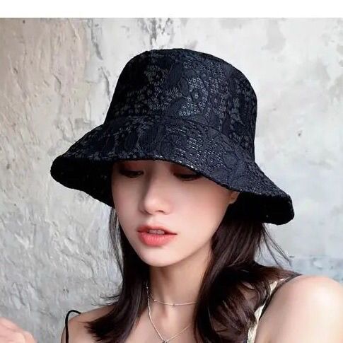 Spring/Summer Fisherman's Women's Lightweight Sunscreen Summer Korean Edition Hollow Out Tide Sunshade Basin Hat Spring_viptrois.com