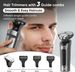 Men's Electric Beard Shaver Trimmer Razor USB Rechargeable Hair Shaving Machine_viptrois.com