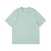 2025 European And American Cross-Border Clothing Spring Summer Round Neck Short Sleeve Loose 240g Pure Cotton_viptrois.com