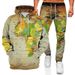 Men's Map Print Hooded Sweatshirt & Pants Set – 3D Digital Printed Two-Piece Casual Outfit (Black, Sizes S-6XL)_viptrois.com