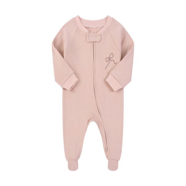 Newborn Baby A Type One Piece Cotton Two Way Zipper Style Boy And Girl Baby Crawling Clothes Spring And Autumn Underwear Romper Long Sleeve_viptrois.com
