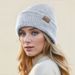 Women's Hats Winter New Patch Knitted Wool Hat For Women Simple Fashion Pullover Cold Hat Thick Warm Ear Protection Hat_viptrois.com