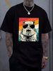 Retro Vintage Capybara With Sunglasses Animal Lovers T-Shirt Unisex T-shirt Homme Breathable Soft Designer Clothes Versatile Summer Streetwear_viptrois.com