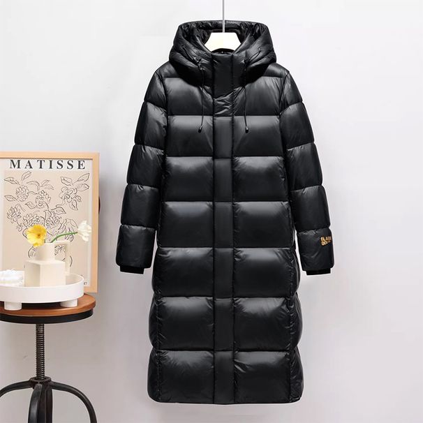 Men's Clothing Black and gold Coat jacket men's long coat winter thickened workwear off season clearance genuine brand hooded warm_viptrois.com