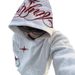 Guochao American High Street Polaris Embroidered Hooded Sweater Men's Loose Trendy Brand Fleece Hoodie Jacket_viptrois.com