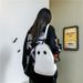 Spooky Ghost Crossbody Bag For Halloween - Trendy PU Shoulder Bag With Zipper Pocket, Stylish Unisex Accessory For Daily Outfits _viptrois.com
