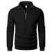 Pure Pure Casual Half-Zip Stand Collar Trendy Simple Loose Plus Size Fleece Men's Sweatshirt Cross-Border_viptrois.com