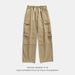 Men's Clothing Japanese Workwear Pocket Casual Pants 2025 Spring Loose Retro Versatile Cotton Design Trendy Brand Trousers Q_viptrois.com