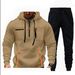 Men's Zip-Up Hoodie With Multi-Pocket Design - Streetwear Pullover Sweatshirt (Dark Gray, Black, Olive, Navy, Khaki) - Unisex Casual Set_viptrois.com