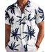 Men's Summer Casual Printed Short Sleeved Shirt Vacation_viptrois.com