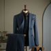 Men's Clothing Striped Suit Business Suit Striped Suit Set Business Formal Wear Groom Wedding Suit Blazer Slim Fit Tuxedo With Vest Options_viptrois.com