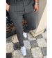 Men's Clothing Business Dotted Stripes Digital Printing Casual Slim Fit Pants_viptrois.com