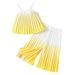 Mother & Kids Girls Summer Two Piece Suit Children's Sleeveless Suspenders Trousers Suit Baby Thin Children's Clothing Trade Wholesale Baby Girl_viptrois.com