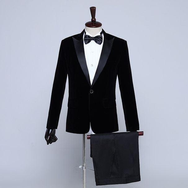 Men's Clothing Men's Peaked Lapel Suit Host Suit Singer Red Song Chorus Performance Suit Singer Stage Performance Suit_viptrois.com