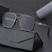 Men's Sunglasses New Large Frame Women's Sunglasses High End Fashion Simple Plain Glasses_viptrois.com