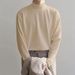 Spring And Autumn Top Half High Collar Bottom Shirt Men's Korean Style Long Sleeve Solid Color Interior Casual T-Shirt_viptrois.com