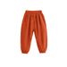 XUANMU Summer Boys Girls Pants Children Solid Color Cotton Linen Loose Harem Pants Casual Kids Hight Waist Pleated Trousers XB009_viptrois.com