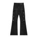 Men's Clothing American Style Dark Heavy Retro Zipper Irregular Personality High Street Jeans Unisex Trousers_viptrois.com