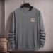 Men's Clothing Plus Size Casual Loose Fat Guy Trendy Printed Bottoming Shirt_viptrois.com