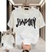 Cotton Short Sleeved American Men's And Women's High Street Printed Trendy Loose Half Sleeved Versatile European And American Top Handsome New T-shirt_viptrois.com