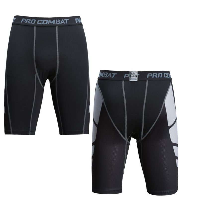 Men's clothing Men's sports training tight shorts five point camouflage printed pants Fitness basketball running_viptrois.com