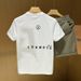 2025 Summer Crew Neck Short Sleeve T-Shirt Men's Popular Half Sleeve T-Shirt Men's Alphabet Printing Embroidery Clothes Trend_viptrois.com