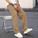 2025 Autumn New Slim-Fit Cropped Solid Color Casual Pocket Pants_viptrois.com