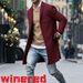 Loom Loom 2019 Winter New Solid Color Simple Men's Mid-Length Wool Coat_viptrois.com