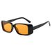 2025 Trendy Square Sunglasses - Water Transfer Small Frame With UV400 Protection (Unisex, Rectangular Cut Edge Design)_viptrois.com