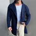 "Men's Slim Fit Hooded Cardigan – Long Sleeve Knit Sweater Jacket For Winter, Lightweight & Warm (Black/Navy/Green/Gray)"_viptrois.com