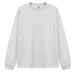 260G Solid Color Heavyweight Long Sleeve T-Shirt Men And Women, Loose Fit, Versatile, Casual Base Shirt, Trendy New Ins_viptrois.com