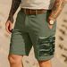 Men's Clothing New Summer European Size Outdoor Simple Versatile Men's Retro Camouflage Workwear Shorts Mid Length Pants Trend_viptrois.com