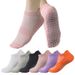 Glue yoga socks Pilates sports socks for women with grip Barefoot workout non-slip socks_viptrois.com