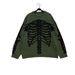 Stylish Contrast Color Skull Jacquard Knit Sweater - Loose Fit Casual Pullover For Halloween & Fall Fashion_viptrois.com