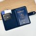 Passport Covers Multi Card Slot Passport Protection Leather Passport Holder PU Leather Edging Document Storage Function Small Bag Passport Bag_viptrois.com