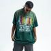 American Style Trendy T-Shirt Unisex High Street Printed Washed Vintage Cotton Short Sleeve_viptrois.com