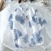 Men's Clothing Summer New Short Sleeved Shirt Men's Loose Thin Printed Men's Casual Short Sleeved Floral Shirt_viptrois.com
