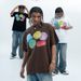 Summer Autumn American Street Style 315g Pure Cotton Five-Color Printed Crew Neck Unisex Couple Top_viptrois.com