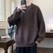 Round Neck New Sweater Versatile Knitted Top Autumn Winter Thickened Base Layer Youth Trendy Men's Loose Warm_viptrois.com