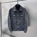 Men's Clothing Fashion Brand Floral Denim Jacket Fashion Men's Loose Jacket Lapel Coat _viptrois.com