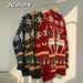 Christmas New Red Sweater Men's Winter Ins Loose And Versatile Casual Lazy Knitwear_viptrois.com