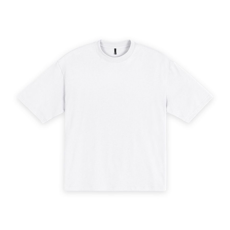 Men's Premium Cotton T-Shirt - Soft & Breathable Summer Essential, Relaxed Fit, Solid Color Streetwear For Casual & Urban Style (White/Black)_viptrois.com
