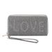 Women's Vintage LOVE Print Wallet - Multi-Card Long Wallet With Rhinestone Decor & Large Capacity (Elegant Clutch Purse For Women)_viptrois.com