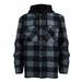 Men's European Size Sweater Jacket Teen Striped Checked Hoodie Winter Fleece_viptrois.com