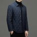 Thin Padded Jacket Business Casual Rhombus High-end Men's Padded Jacket Men's Padded Jacket Men_viptrois.com