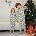 Christmas Deer Snowman Snowflake Christmas family dress printed homewear pajamas_viptrois.com