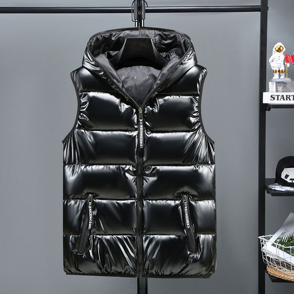 Men's Clothing Stylish Unisex Puffer Vest With Hood - Lightweight Winter Coat For Women & Men, Trendy Streetwear_viptrois.com