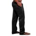 Men's Clothing Men's Cotton And Linen Outdoor Daily Solid Color Drawstring Multi Pocket Loose Straight Trousers_viptrois.com